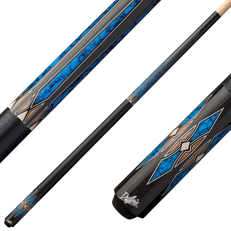 Dufferin D404 Pool Cue with Linen Wrap – Midnight Horizon