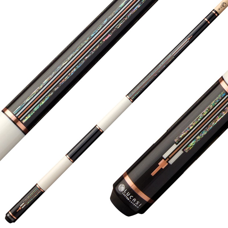 Lucasi Custom LCAD03 Art Deco Series Pool Cue – Rose Gold & Mother-of-Pearl