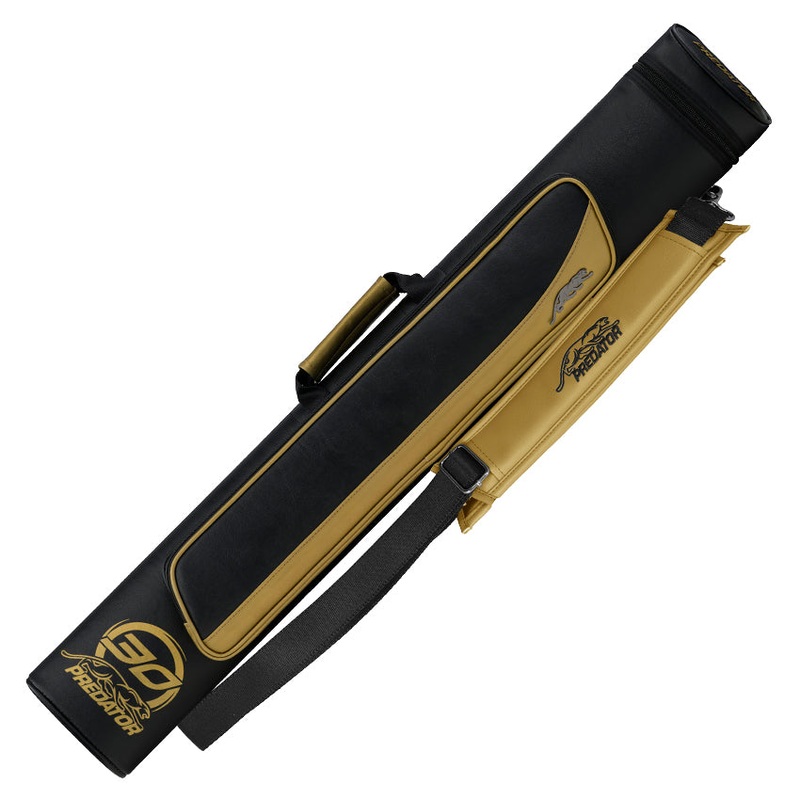Predator C24BLKGLDH 30th Anniversary Roadline 2×4 Hard Pool Cue Case – Black and Gold
