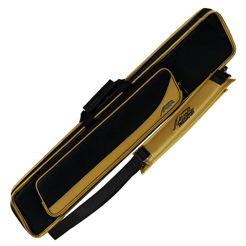Predator C48BLKGLDS 30th Anniversary Roadline 4×8 Butterfly Soft Pool Cue Case – Black and Gold