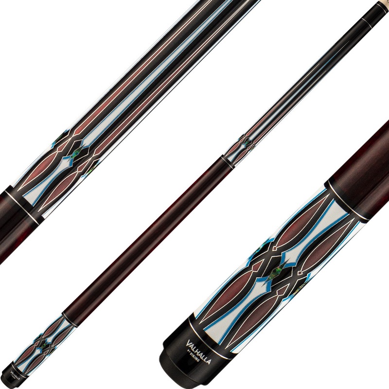 Valhalla VA786 Cue – Black with Blue and White HD Graphic Points