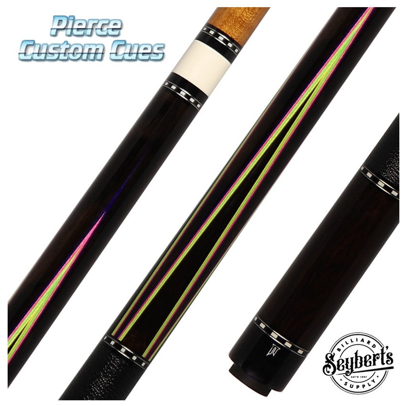 Jim Pierce Custom Cues – African Blackwood with 4 African Blackwood Points – 2 Shafts