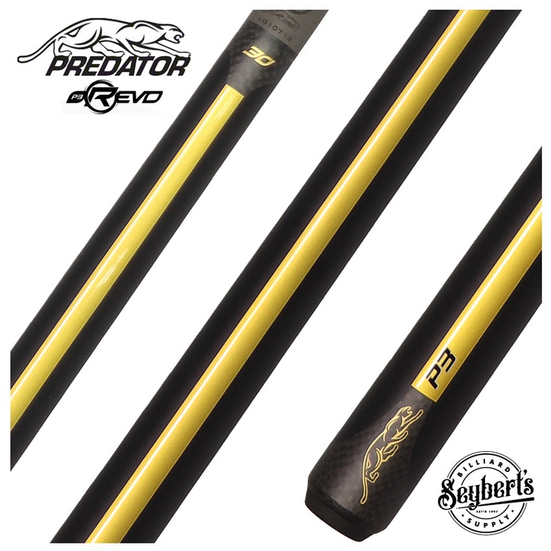 Predator 30th Anniversary Limited Edition P3 Racer Gold Uniloc No Wrap Pool Cue – P3RACGOLDNW