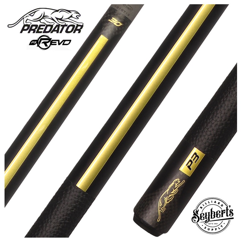 Predator 30th Anniversary Limited Edition P3 Racer Gold With Luxe Leather Wrap Uni-Loc Pool Cue – P3RACGOLDLL