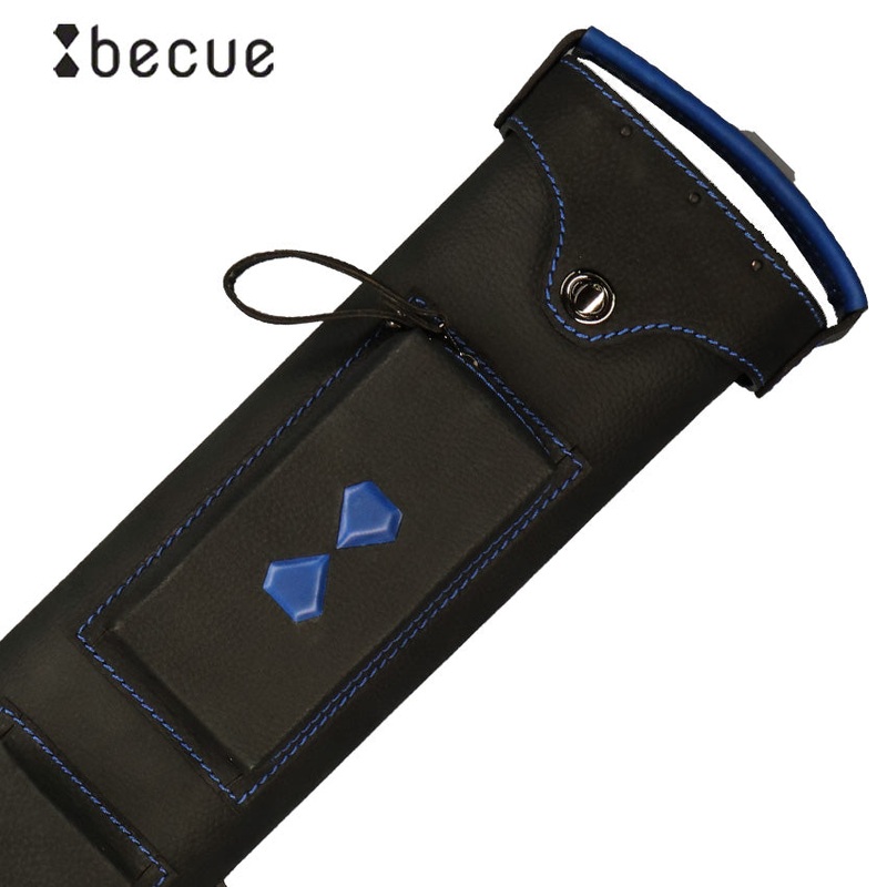 Becue Blue 3×6 Hard Leather Pool Cue Case – BC577BL