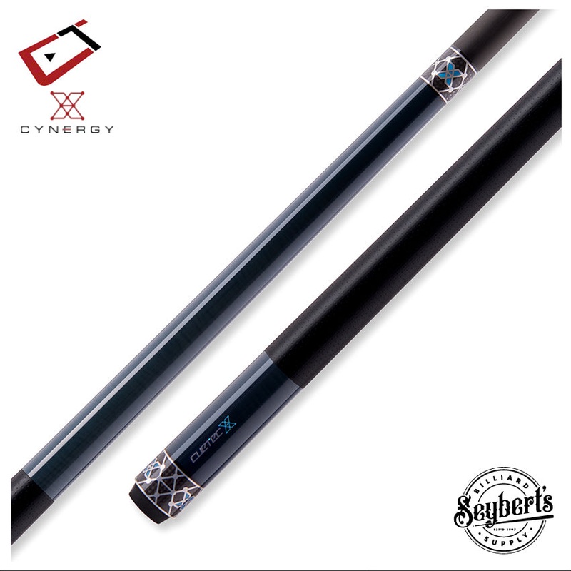 Cuetec Cynergy X Lagoon Black with Poly Wrap Pool Cue – 95-121U