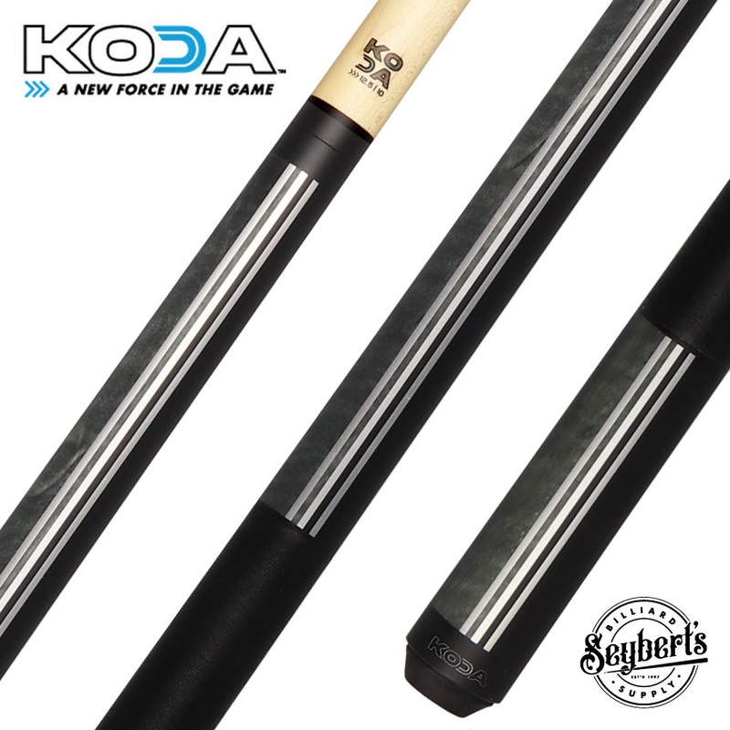 KODA Split Design Black and Grey Graphic Pool Cue – KD29GY