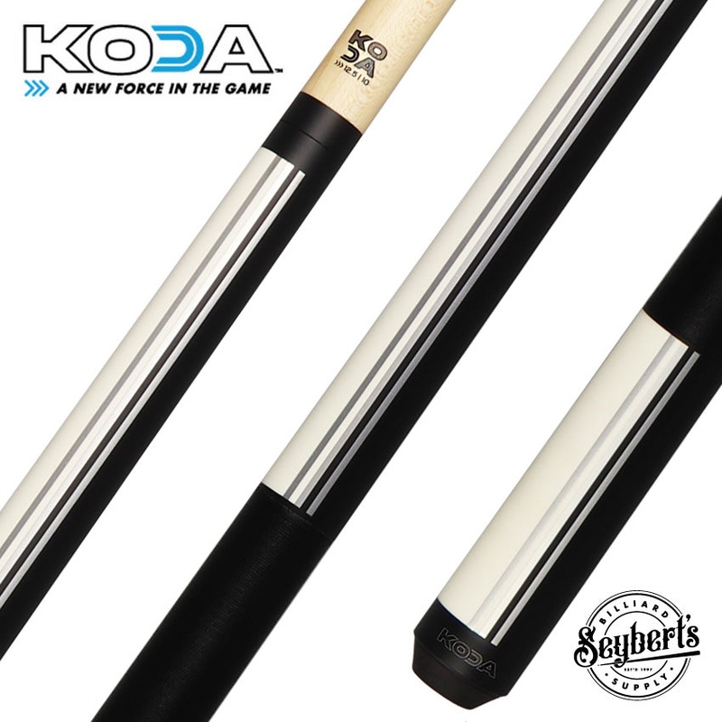 KODA Split Design Black and White Graphic Pool Cue – KD29WH
