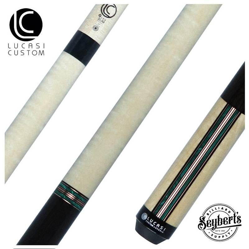 Lucasi Natural Maple with Rose Gold and Malachite Limited Edition Pool Cue – LUX73