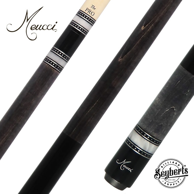Meucci Seybert’s Exclusive Grey with Black Wrapless Pool Cue with Pro Shaft – SEY-EXCGY