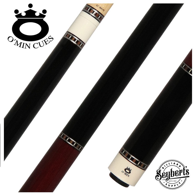 O’Min Black and Purpleheart Wood Pool Cue – OM-N14B