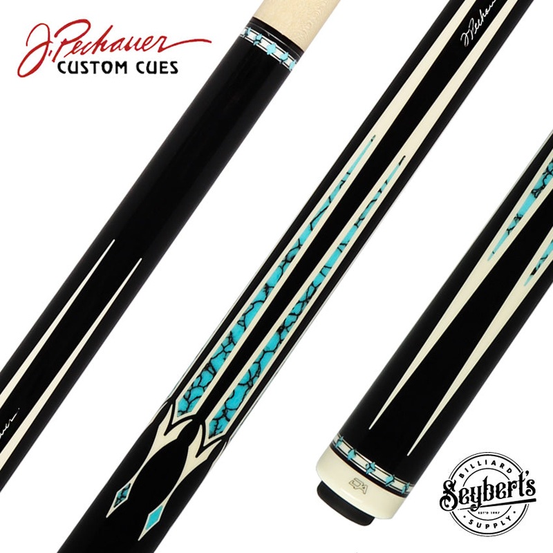 Pechauer Champions Collection David Alcaide 2 Turquoise Pool Cue – DA2T