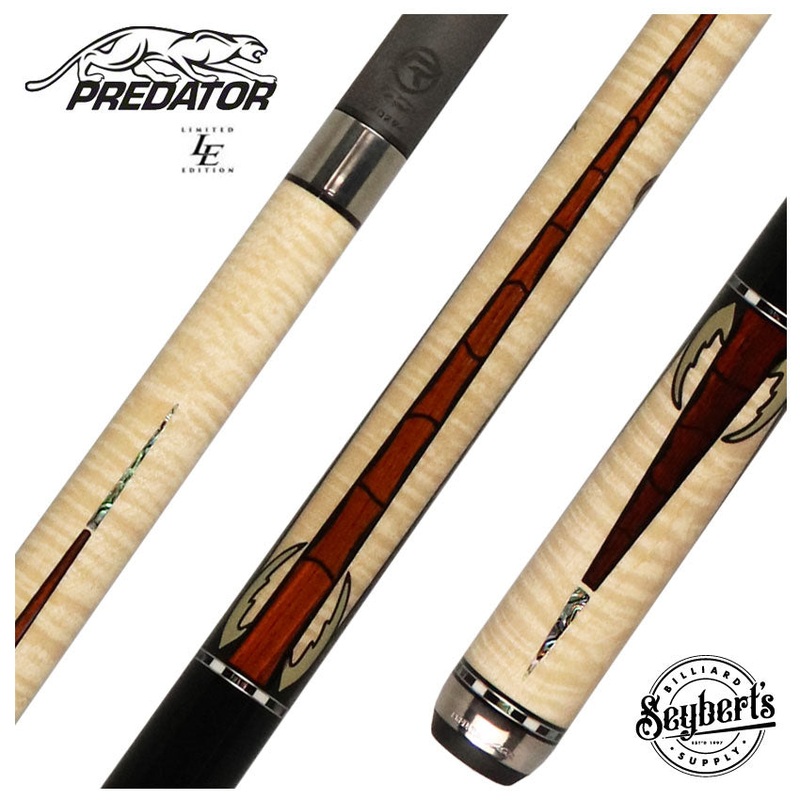 Predator Limited Edition Scorpion 1 Pool Cue – Curly Maple with Ebony – BCPPRELESCO1