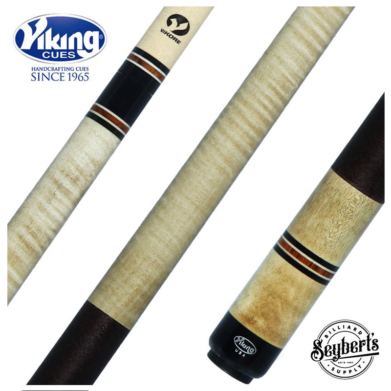 Viking Ovation Series Khaki-Stained Birdseye Play Cue with Vikore Shaft – OV0204