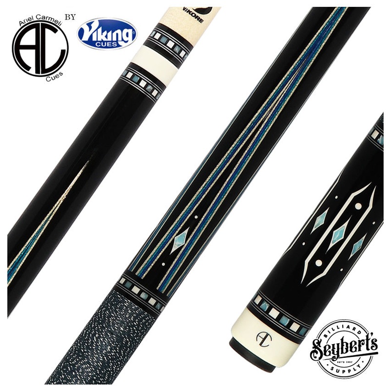 Ariel Carmeli by Viking Diamond Series Blue Diamond Pool Cue with Vikore Shaft – SG-AC-BD
