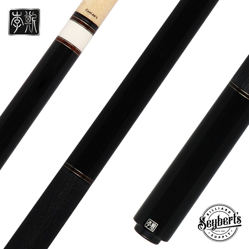Cuelees Male Phoenix Black Pool Cue with Sharkskin Wrap – LS-EN04