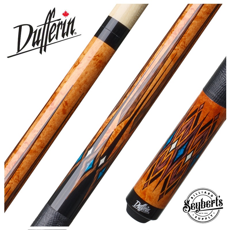 Dufferin Black and Antique Curly Maple Play Cue