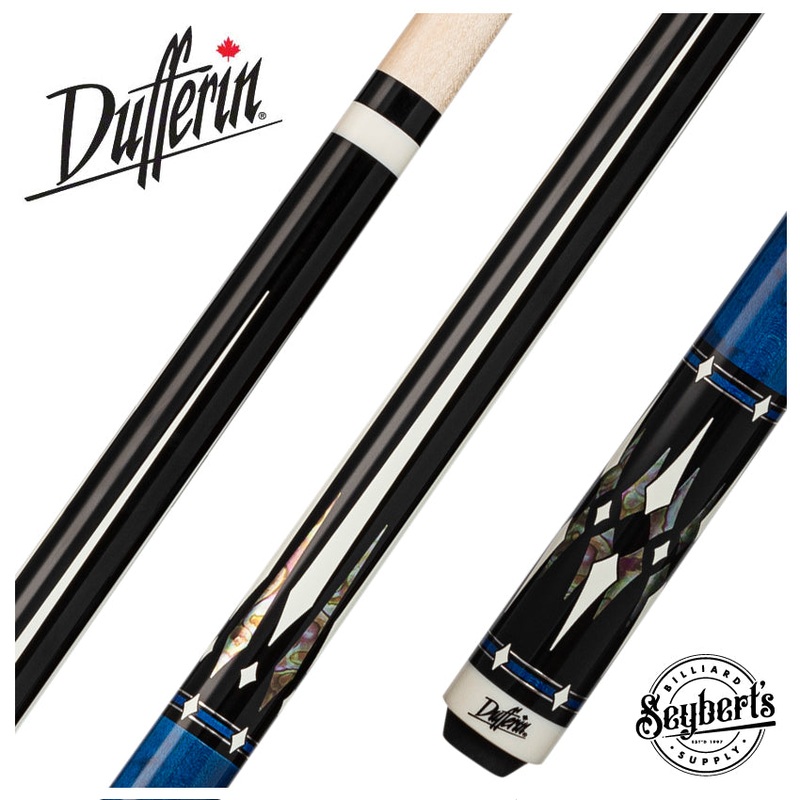 Dufferin Blue Birdseye and Black Play Cue