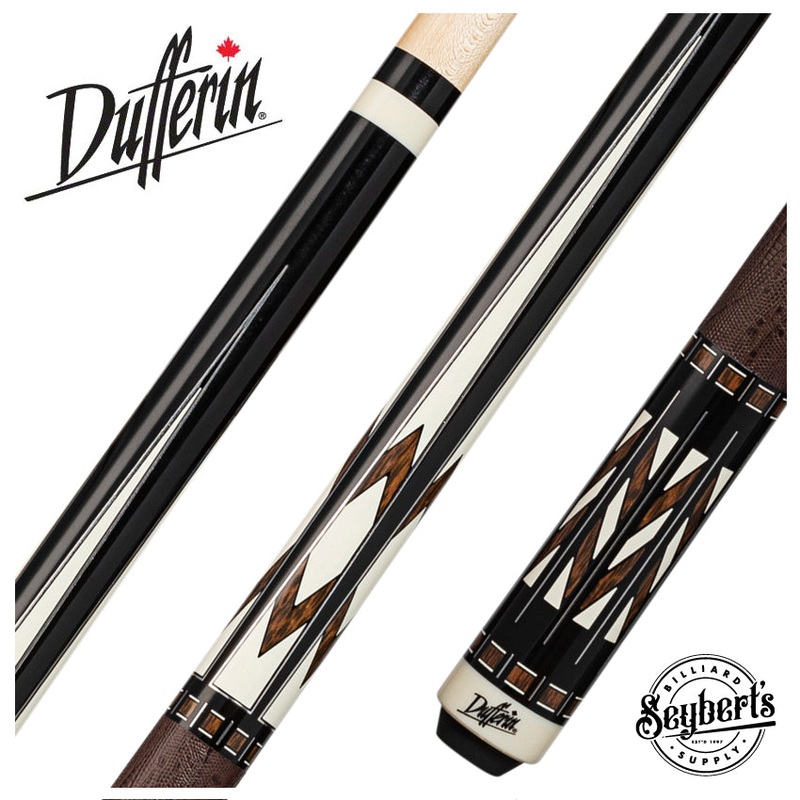 Dufferin Brown and Black with Leather Wrap Play Cue – D-SE52