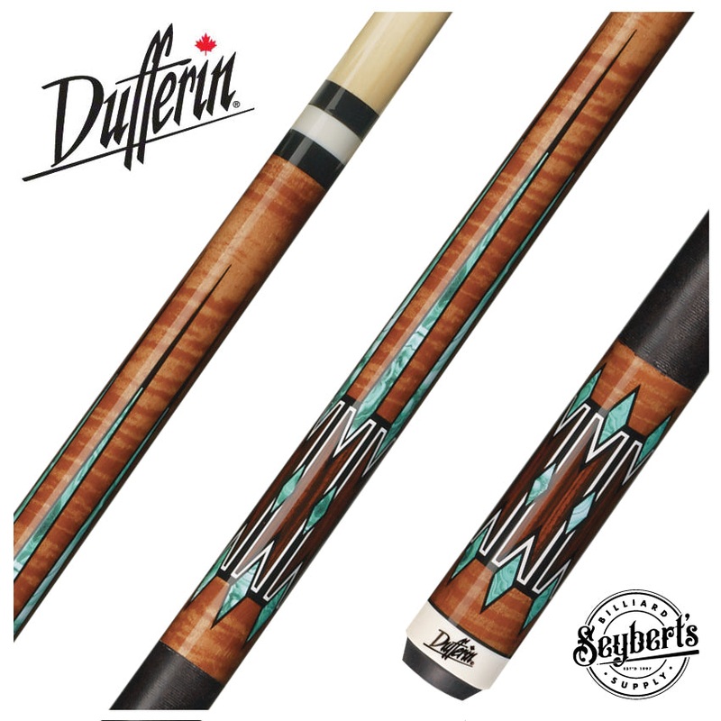 Dufferin Curly Maple and Green Malachite Play Cue – D-SE20