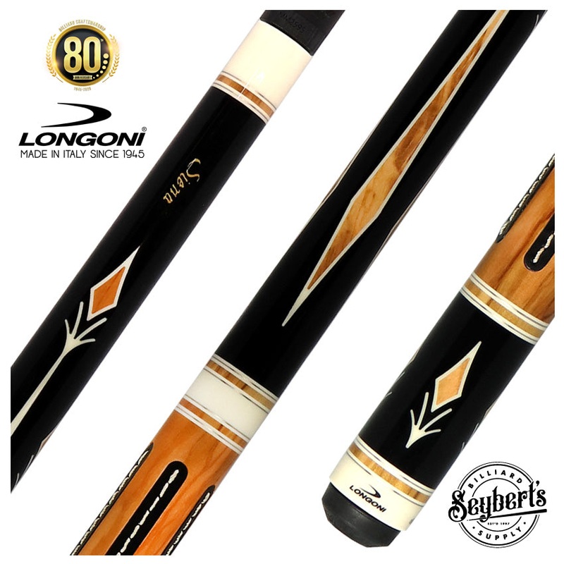 Longoni Sienna Pool Cue with Luna Nera American Pure Graphite Shaft – LG24440
