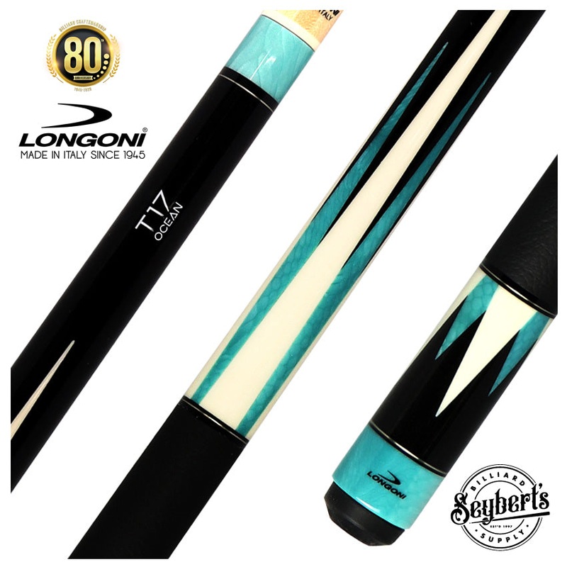 Longoni T-17 Ocean 8 Point Nox Pool Cue with S2 American Wood Shaft – LG24609