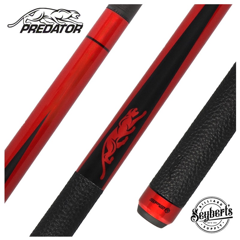 Predator SP2 Metallic Red Forearm with Matte Black Points Limited Pool Cue – SP2RED2