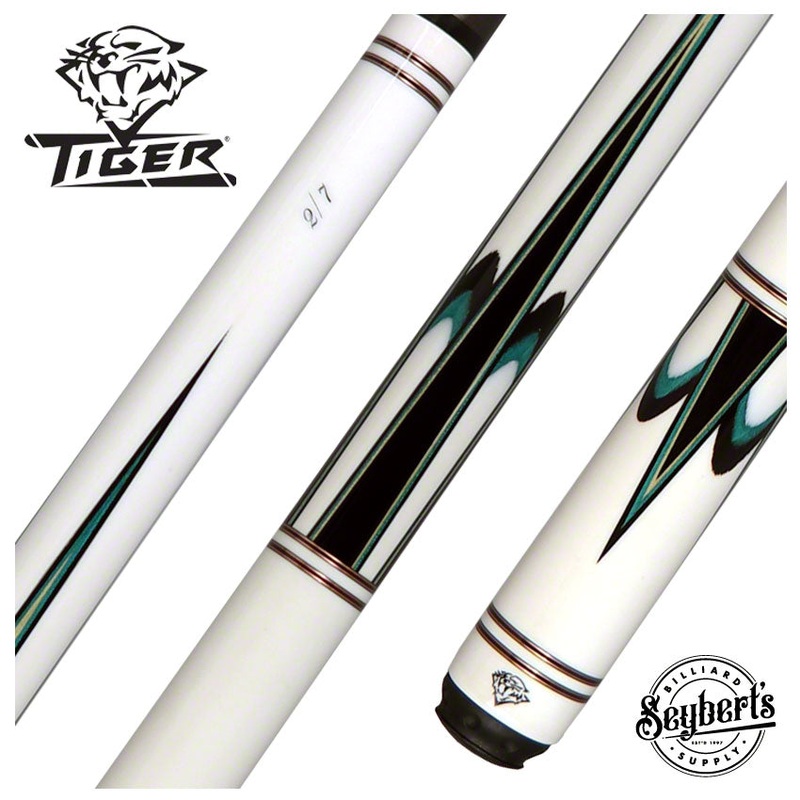 Tiger Limited Edition White Tiger Pool Cue – Fortis Pro Carbon Fiber Shaft And Tiger 1×1 Case – WT-1P