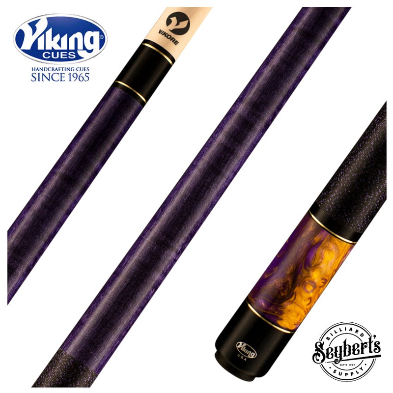Viking Bedlam Series Play Cue – Purple-Stained Maple with Purple Haze Pearl – BE0106