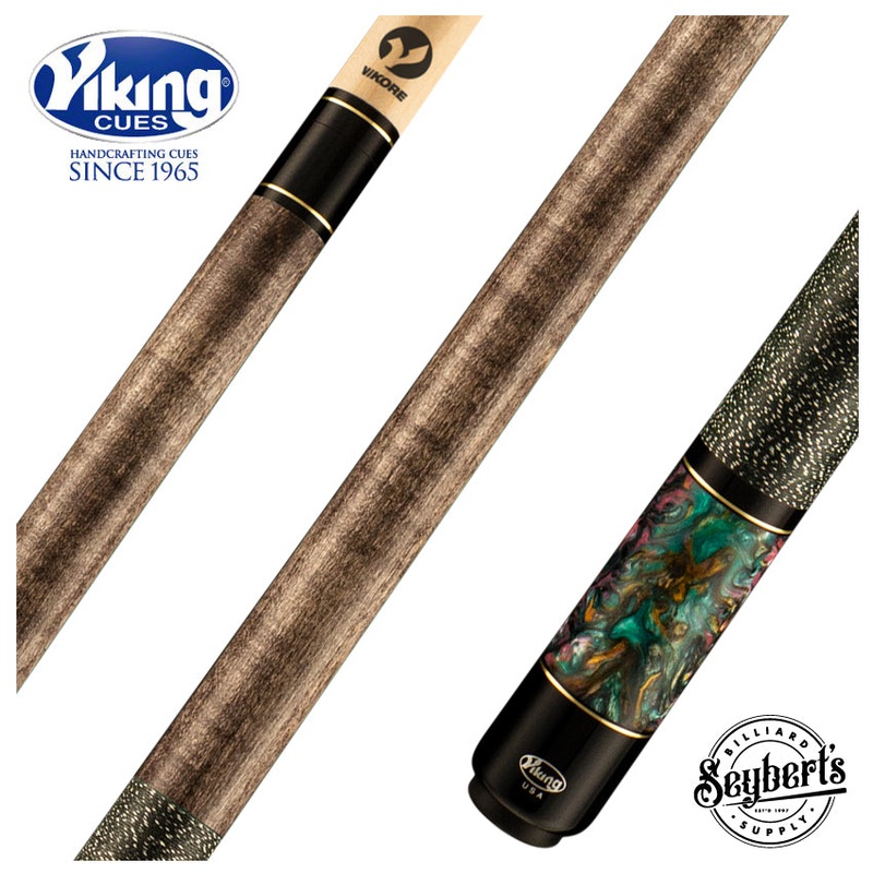 Viking Bedlam Series Smoke-Stained Maple with Galaxy Shimmer Pearl Play Cue – BE0111
