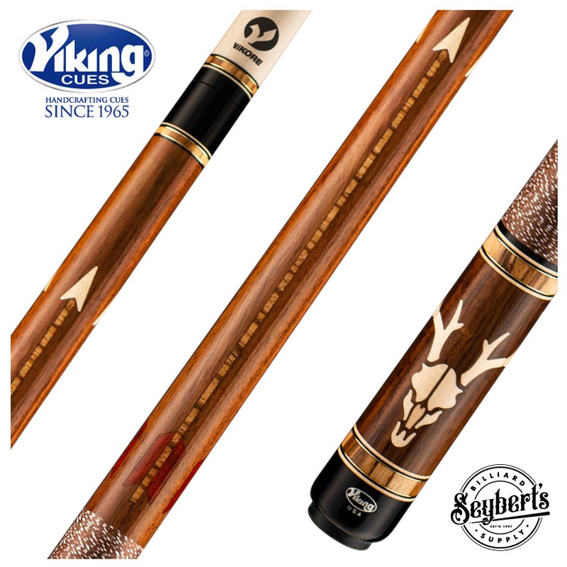 Viking Defender Series East Indian Rosewood with Birdseye Maple and Crosscut Zebrawood Inlays Play Cue – DF0600