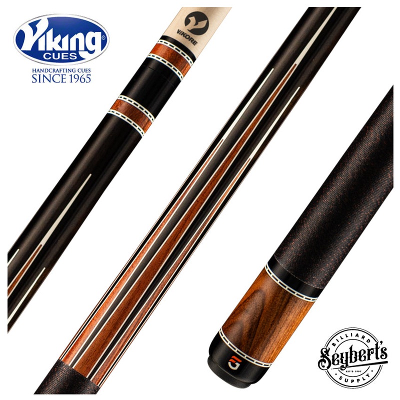 Viking Fedor Gorst Co-Branded Ovation Series West African Ebony with Pau Ferro and White Pearl Inlays Play Cue – OV0400