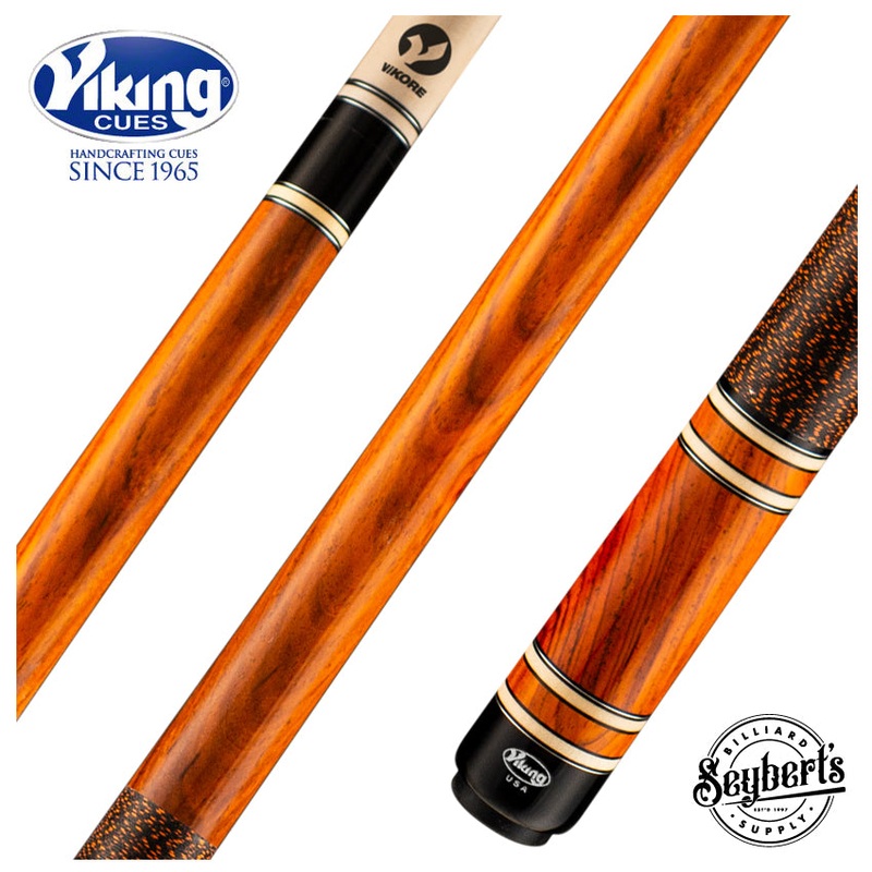 Viking IM0400 Impero Series Play Cue – South American Cocobolo with Cocobolo, Birdseye Maple and Black Rings