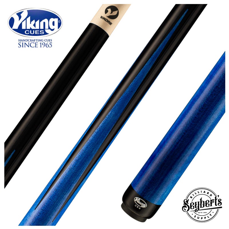 Viking Motore Series Midnight Black with 4 Blue Inlaid Points Play Cue – MT0117
