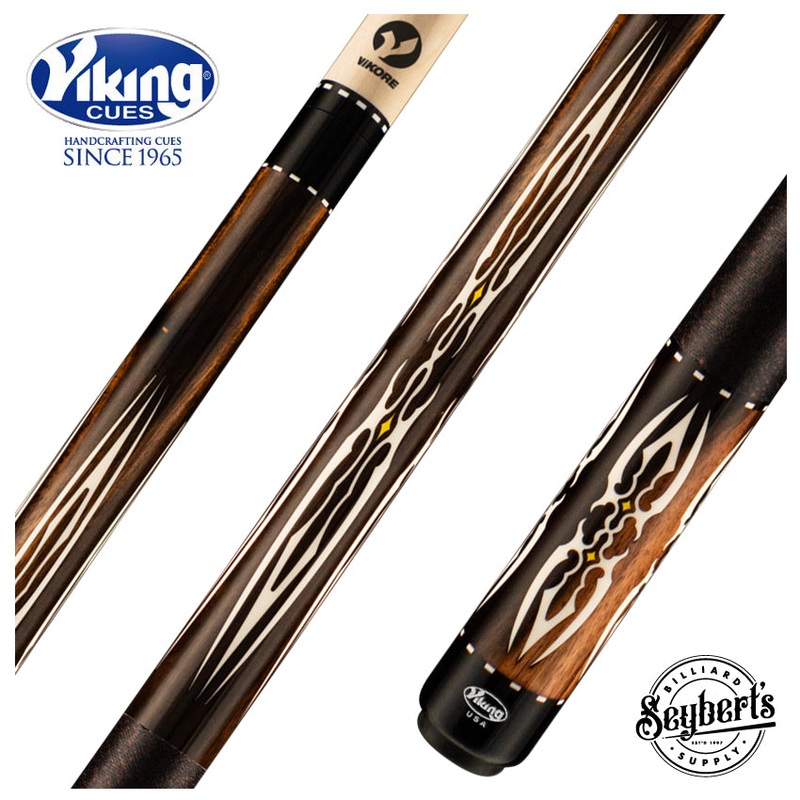 Viking Motore Series Streaked Ebony with White Pearl Inlays Play Cue – MT0200