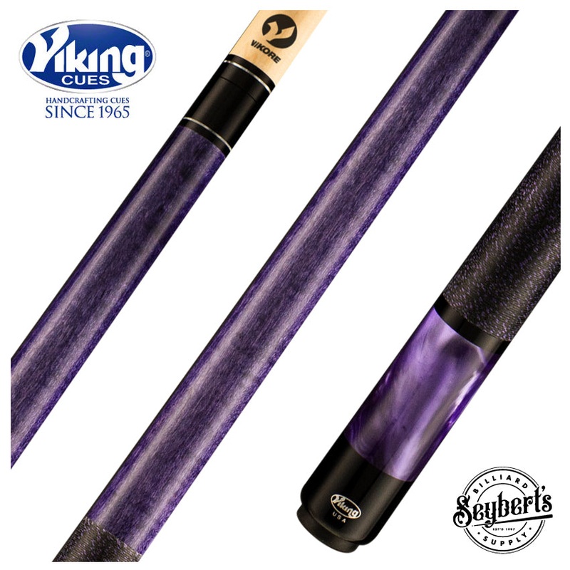 Viking Storm Series Concord-Stained Maple with Purple Premium Pearl Play Cue – ST0706