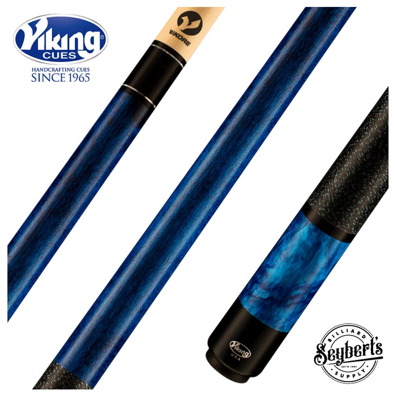 Viking Storm Series Ocean Blue-Stained Maple with Blue Premium Pearl Play Cue – ST0707