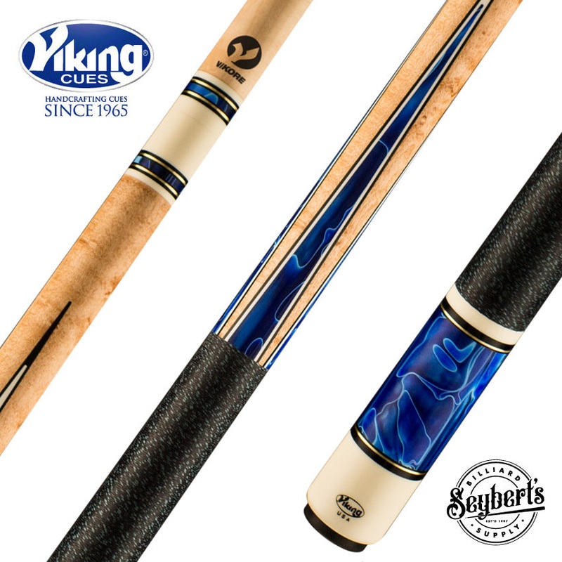 Viking Twilight Series Birdseye Maple with Cerulean Tide Premium Pearl Play Cue – TW0604