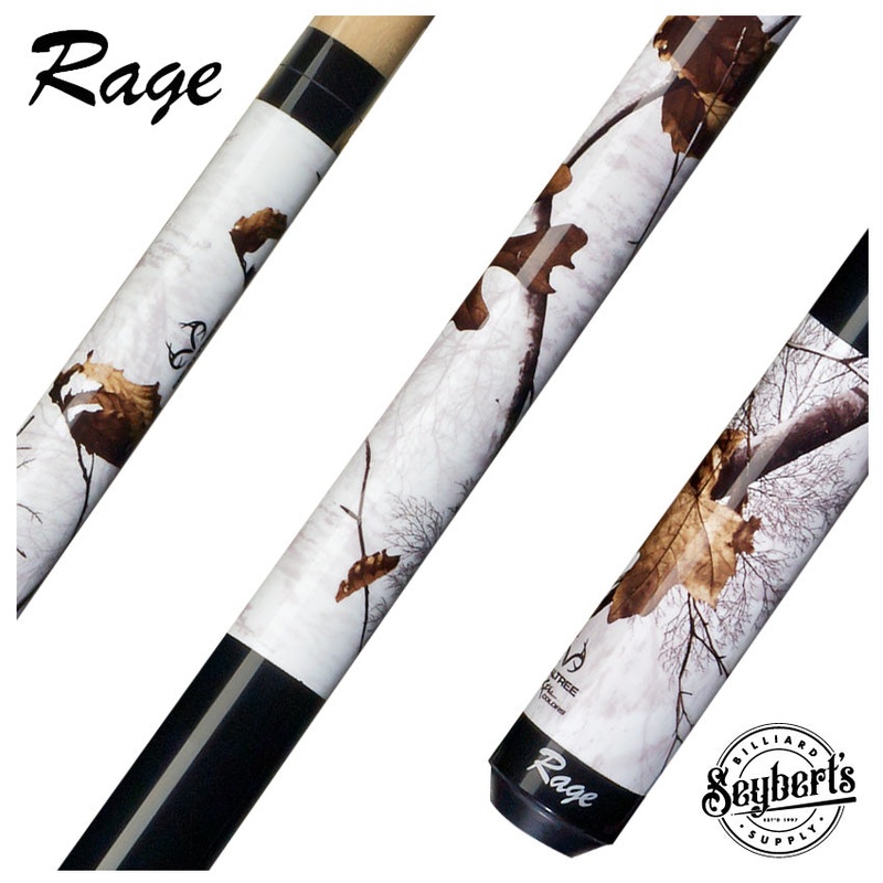 Rage Realtree Xtra Snow Camo Pool Cue – Assorted Lengths