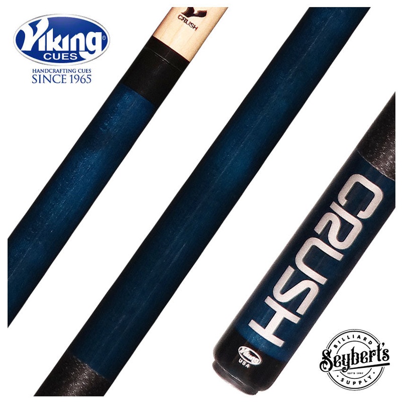 Viking Crush Ocean Blue-Stained Break Cue with Linen Wrap – CRUSHG-DIS