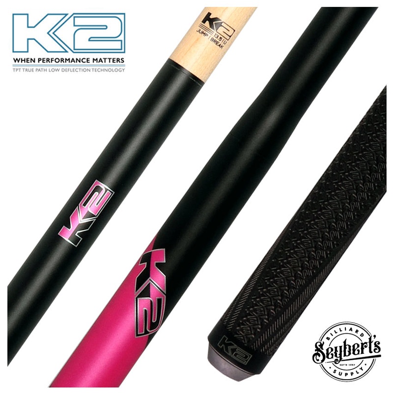 K2 Black and Pink 5 in 1 Break/Jump Pool Cue