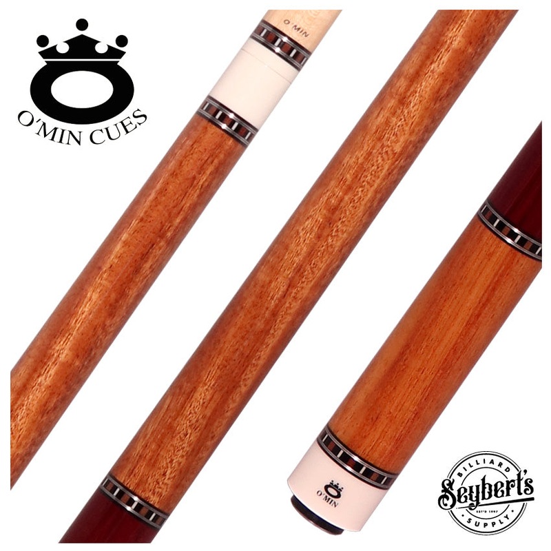 O’Min Pearwood with Purpleheart Wrap Section Pool Cue