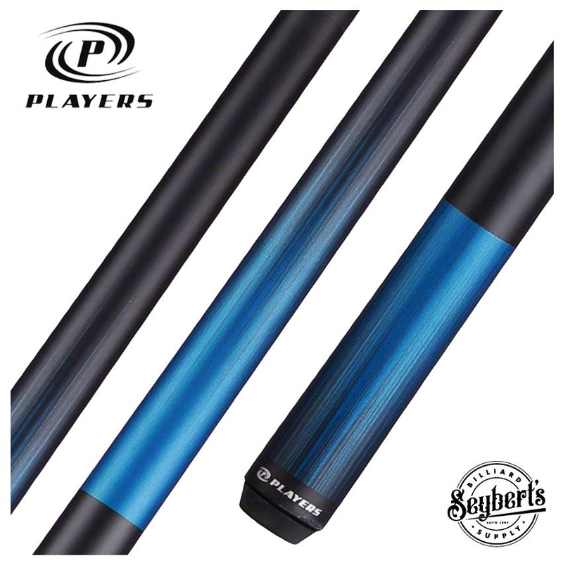 Players Classic Series Matte Blue and Black Graphic Pool Cue – C702