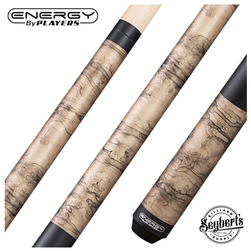 Players Energy Series Matte Champagne Smoke Wrapless Pool Cue