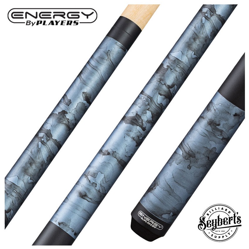 Players Energy Series Matte Teal Smoke Wrapless Pool Cue
