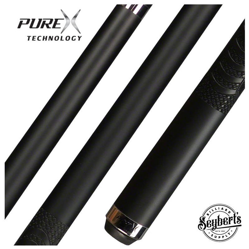 PureX Technology Pool Cue – Matte Black with 11.75mm Skinny LD Shaft – HXTC13
