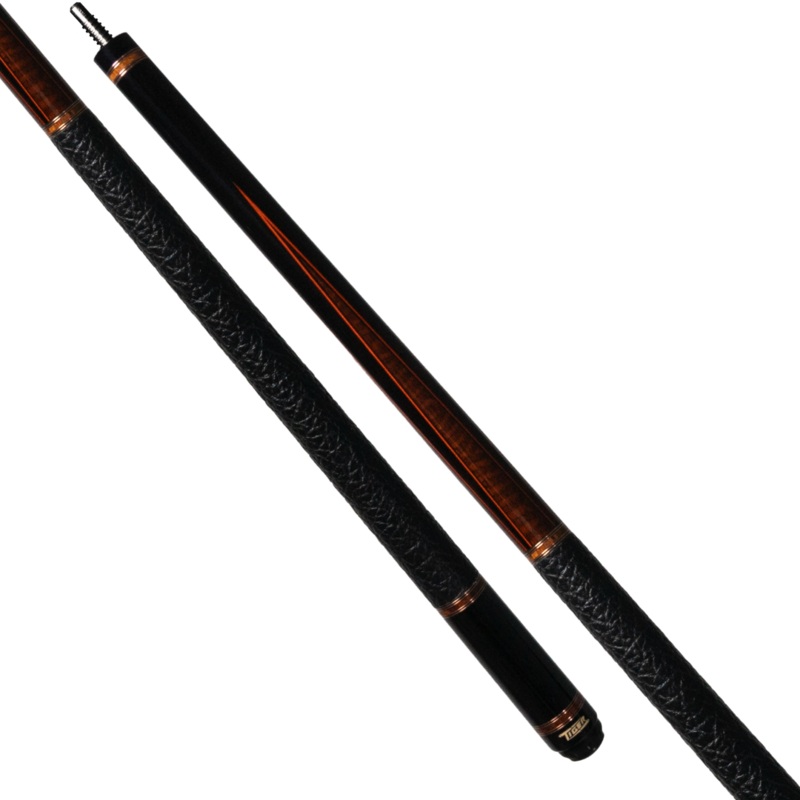 Tiger LX1 Ebony and Snakewood Pool Cue with Embossed Leather Wrap