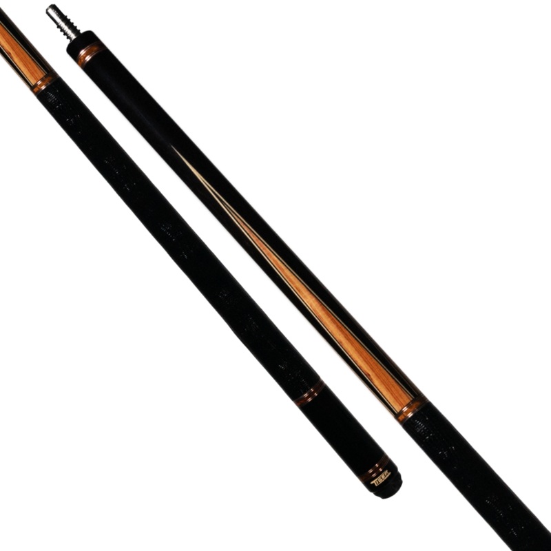 Tiger LX3 Ebony and Tulipwood Pool Cue with Lizard Leather Wrap