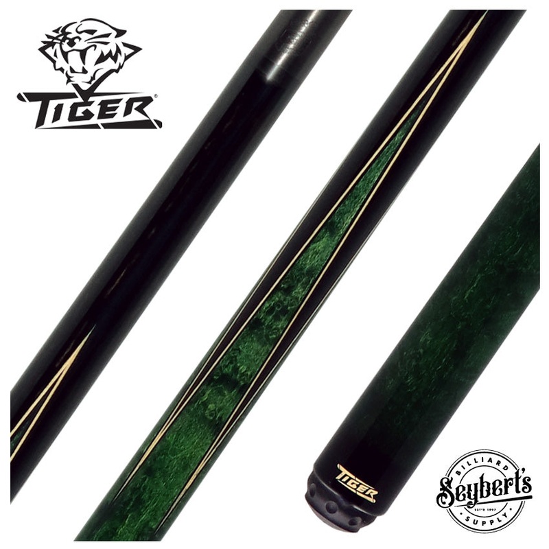 Tiger Traveler Performance Series with Green Stain Pool Cue – Fortis PRO Carbon Shaft