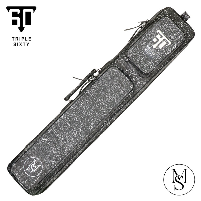 Triple 60 Margaret Styer Limited Edition 3×6 Custom Two-Tone Black/White Leather Butterfly Soft Cue Case